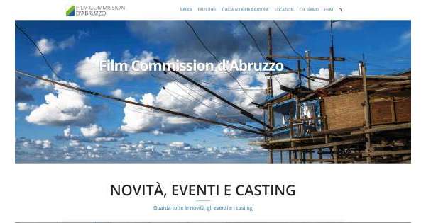                       Film Commission Abruzzo, pronto il sito          