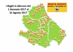 Abruzzo martoriato dal fuoco: numeri record secondo Wwf (210 in otto mesi)