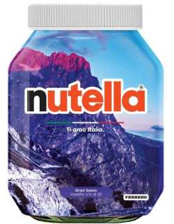 L'Abruzzo da… spalmare: c'è il Gran Sasso sui vasetti griffati della Nutella