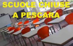 Pescara. Da lunedì 8 febbraio chiuse tutte le scuole 