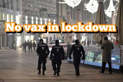 Da domani in Austria lockdown per i non vaccinati