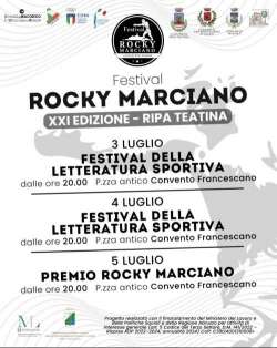 Ripa Teatina si prepara al Festival Rocky Marciano 2025: tre giorni di sport, cultura e memoria