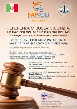 A Pescara un confronto pubblico sul referendum sulla giustizia: in campo le ragioni del SI e del NO