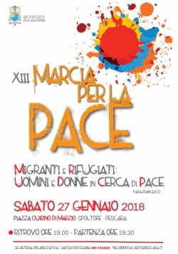 A Spoltore la XIII Marcia per la Pace organizzata dall'Arcidiocesi Pescara-Penne