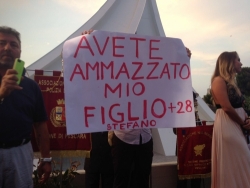 Ponte Flaiano, a rovinare la festa a D'Alfonso i familiari di una delle vittime di Rigopiano