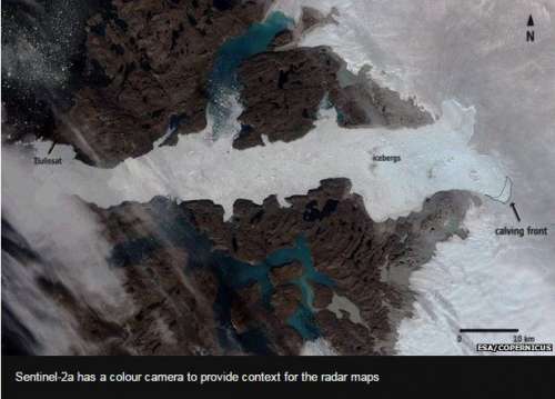 Groenlandia, ecco le foto spaziali dell'iceberg