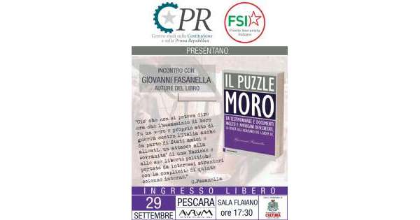                        'Il puzzle Moro', Fasanella a Pescara          