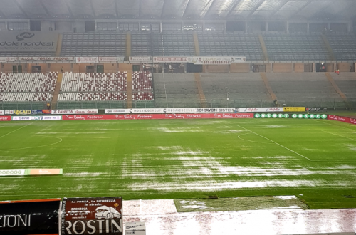 Il Pescara fermato dalla pioggia: gara col Padova rinviata