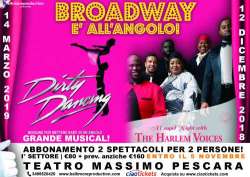 Pescara, al via la nuova stagione musicale BROADWAY E'ALL'ANGOLO!