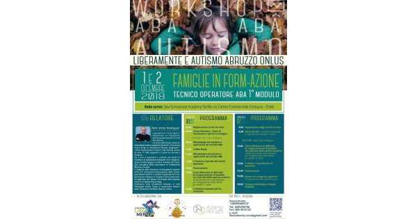                        Autismo, corso 'famiglie in Form-Azione'          