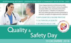 Domani alla Asl Chieti il 'Quality & safety day' - Più sicurezza per i pazienti