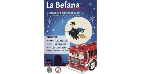                        La Befana dei Vigili del fuoco a Pescara          