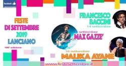                       Feste Settembre, Baccini, Gazzè e Ayane          