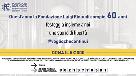 Supporta la Fondazione Luigi Einaudi